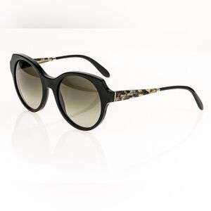MIU MIU 06P Black Green Sand Marble Butterfly Geometric Sunglasses SMU06P